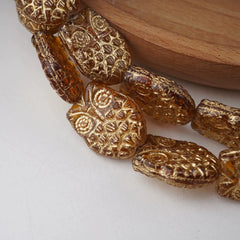 Horned Owl Czech Glass Beads